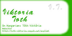 viktoria toth business card